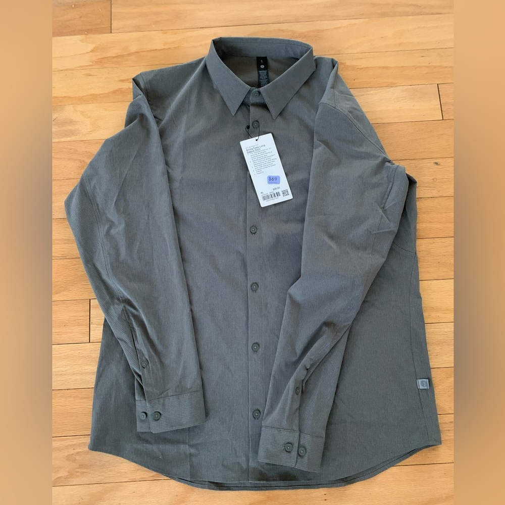 lululemon athletica Charcoal Button Down Shirt
